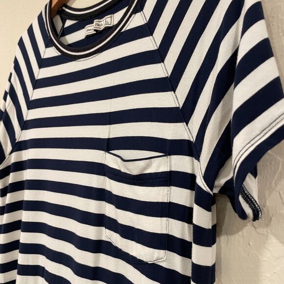 ~ Abercrombie & Fitch Womens Sleep Shirt Night Gown Blue Stretchy Short Sleeve - Picture 7 of 10